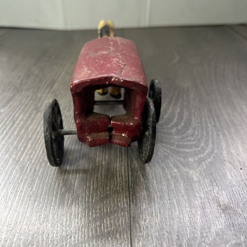 Vintage Coca cola Cast Iron Horse and Wagon Toy - Picture 4 of 5